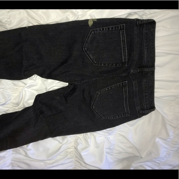 Black Embroidered Jeans - Picture 3 of 4